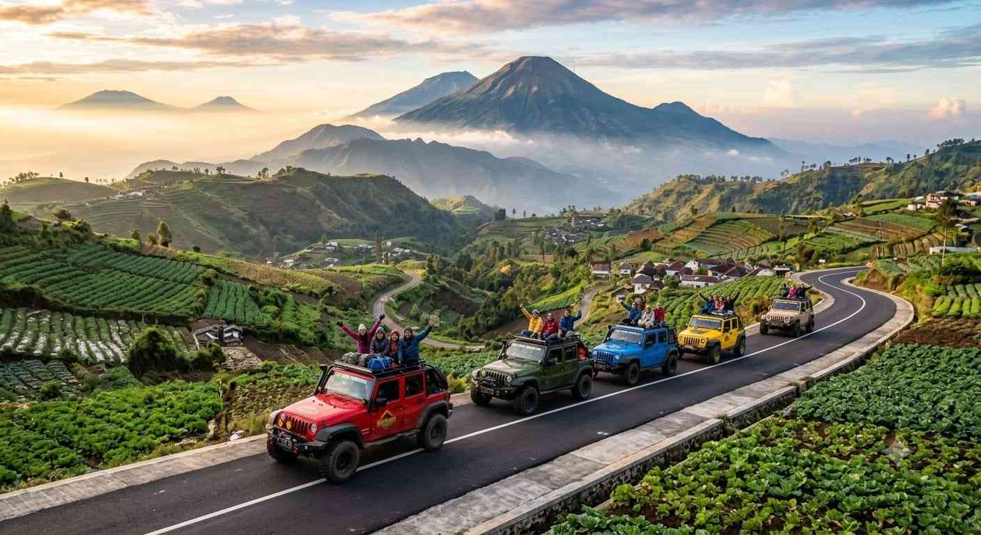 sewa jeep dieng